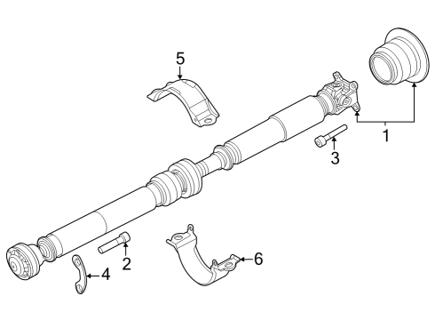 2023 Nissan Z PROPELLER SHAFT ASSY Diagram for 37000-6GP0C