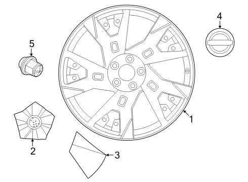 2023 Nissan ARIYA Wheels Diagram 2