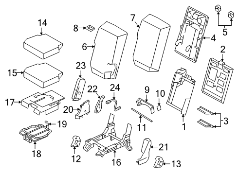 Frame Assy-Front Seat Cushion,Center Diagram for 87771-EZ01A