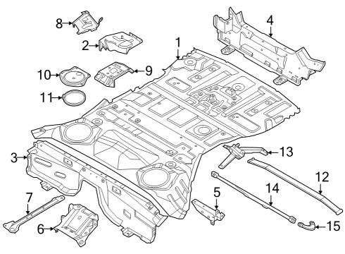 2024 Nissan Z BRACKET-SENSOR Diagram for 74386-6GP0A