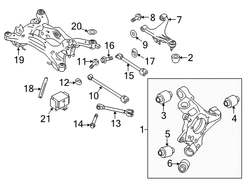 Link Complete-Rear Suspension Lower,Front Diagram for 551A0-1MA0D