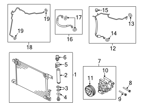 Compressor Assy-Cooler Diagram for 92600-3HD7A