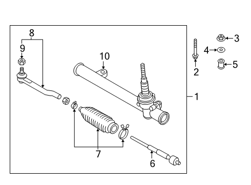 2022 Nissan Kicks Steering Gear & Linkage Diagram