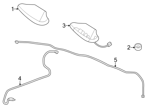 Cover-Antenna Base Diagram for 28228-5R00A