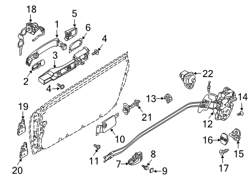 Lock & Remote C Diagram for 80500-AM80A