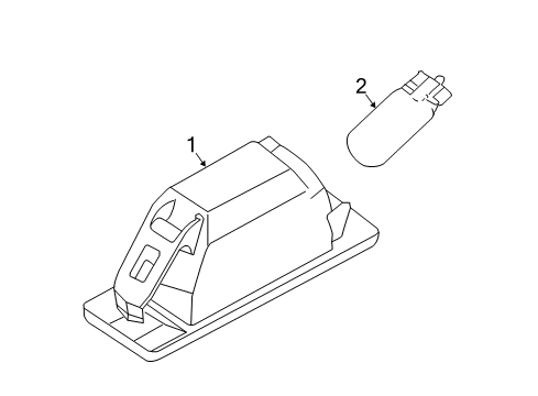 2022 Nissan Rogue Sport Bulbs Diagram 3