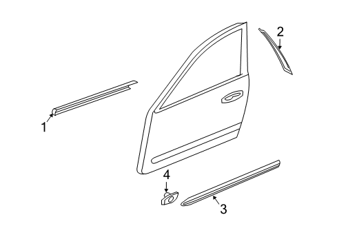 MOULDING - FRON Diagram for 80871-EJ85A