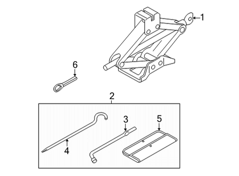 2024 Nissan Versa Jack & Components Diagram