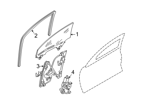 Glass Assembly-Door Diagram for 80301-AL512