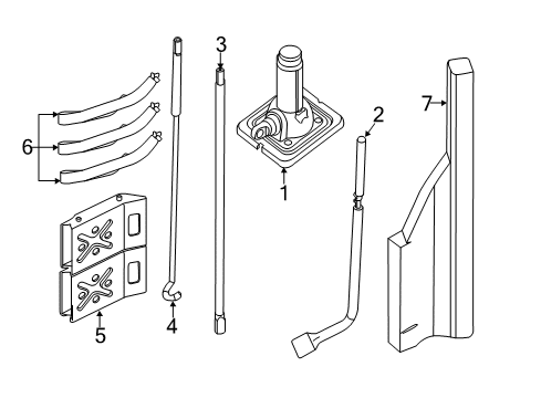 2020 Nissan NV 3500 Jack & Components Diagram