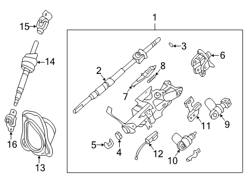 Motor Assembly-Tele Diagram for 48991-AR060