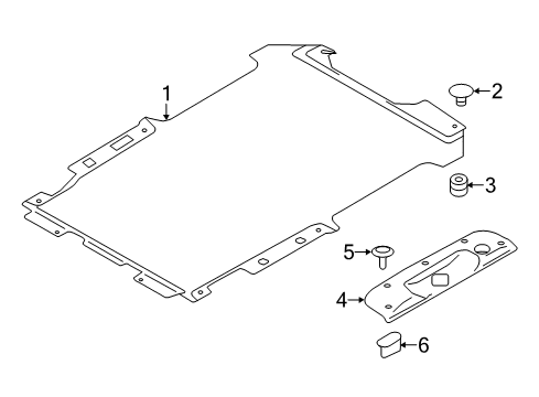 2020 Nissan NV 200 Interior Trim - Rear Body Diagram