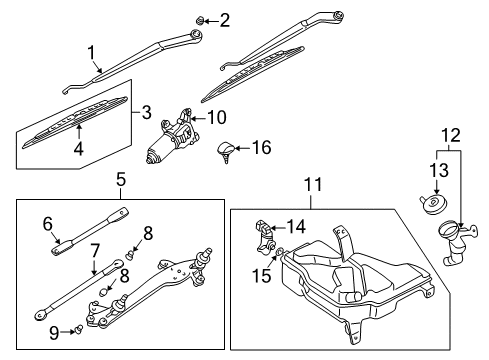 Motor Assembly-Wind Diagram for 28810-AT30A