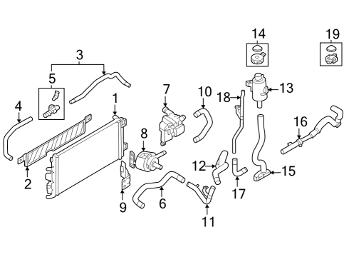 2024 Nissan Z HOSE-SUB,RADIATOR Diagram for 21513-6GP0A