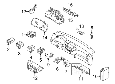 Bracket Diagram for 24346-AR000