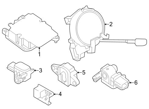 2020 Nissan Rogue Air Bag Components Diagram 2