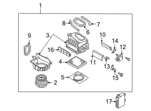 Seal Diagram for 27152-AG001