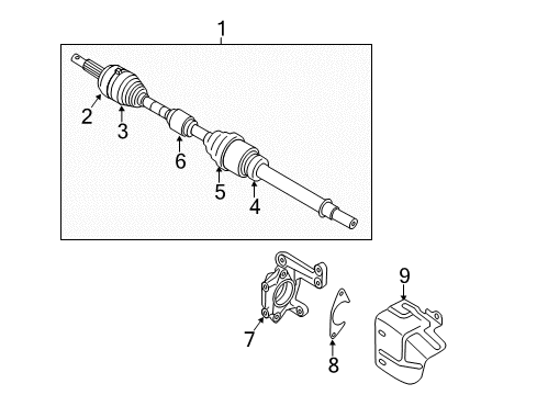 Repair Kit - Dust Boot, Inner Diagram for C97D1-6N200