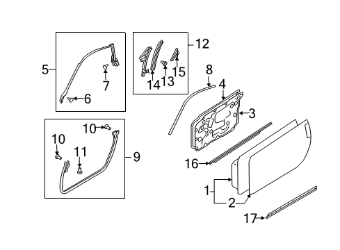 MOULDING Assembly Diagram for 80820-AM810