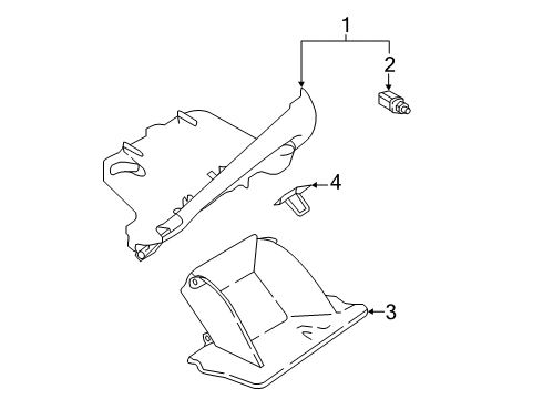 2024 Nissan Kicks COVER-GLOVE BOX LID Diagram for 68520-9VC0A