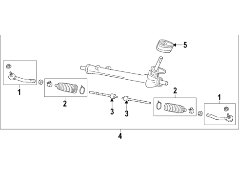 2022 Nissan Leaf Steering Column & Wheel, Steering Gear & Linkage Diagram 3