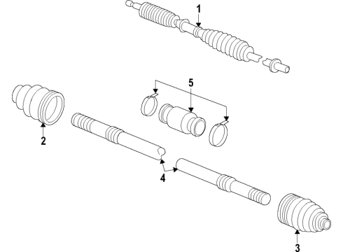 2020 Nissan Kicks Axle Shafts & Joints, Drive Axles Diagram