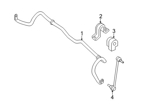 2024 Nissan Kicks ROD ASSY-CONNECTING, STABILIZER Diagram for 54618-5RW0A