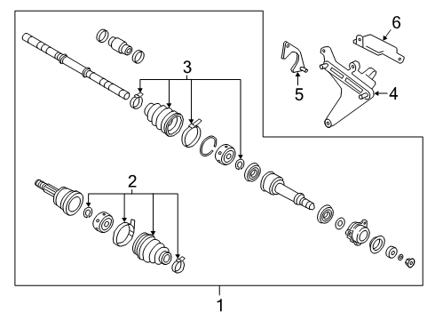 Evan-Fischer CV Axle Set – Front Left & Right For 2005-2006 Nissan Altima, 5-Speed Auto Trans, Pair