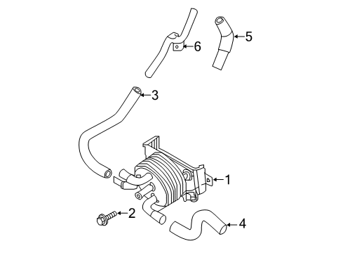 2020 Nissan NV 3500 Trans Oil Cooler Diagram 1