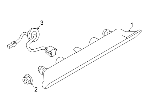 2022 Nissan Murano High Mount Lamps Diagram