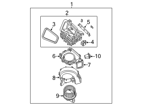 2021 Nissan NV 3500 Blower Motor & Fan Diagram