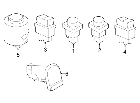2023 Nissan Z SWITCH ASSY-HEAT SEAT Diagram for 25500-5TT0A