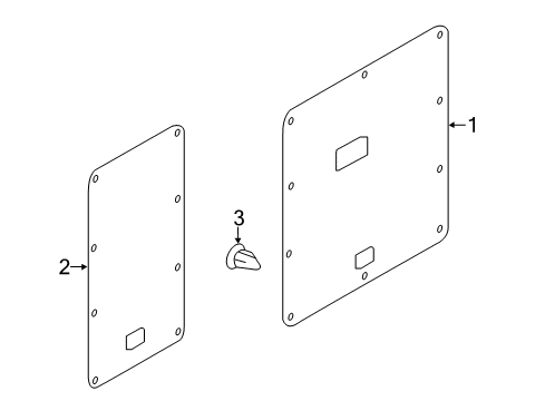 2020 Nissan NV 200 Interior Trim - Back Door Diagram