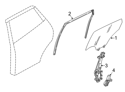2022 Nissan Rogue Sport Rear Door Diagram 2