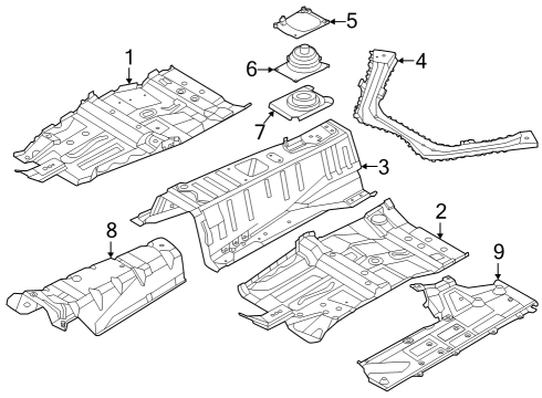 2023 Nissan Z FLOOR-FRONT,CENTER Diagram for G4310-6GPMA