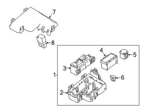 2022 Nissan Rogue Sport Fuse & Relay Diagram 1