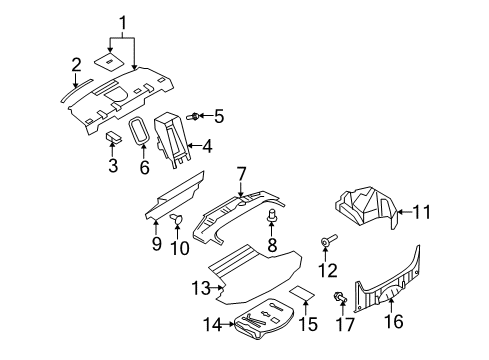 Felt-Trunk FLOO Diagram for 84930-JK000