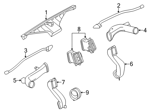 2020 Nissan NV 200 Ducts Diagram