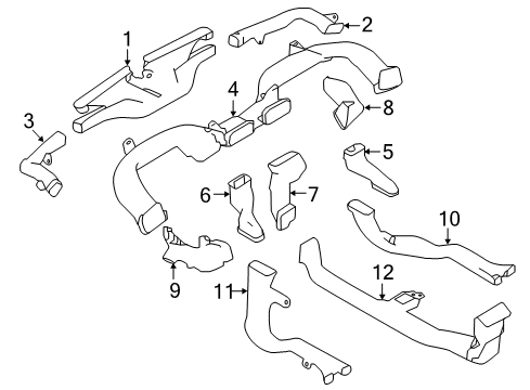 2022 Nissan Rogue Sport Ducts Diagram