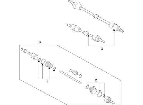2022 Nissan Versa Axle Shafts & Joints, Drive Axles Diagram