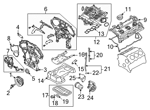 Pan Assy-Oil Diagram for 11110-4GA3B