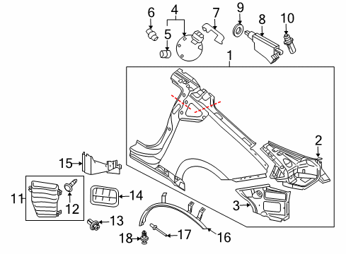 Lock Gas Filler Diagram for 78830-1EA1B