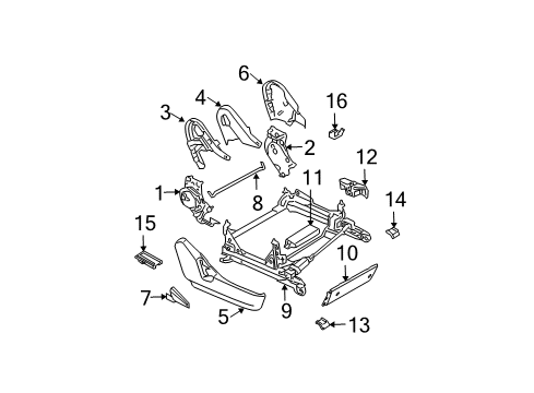 ADJUSTER Assembly-F Diagram for 87400-AM300