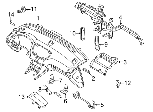 Finisher-Instrument Diagram for 68411-AR200