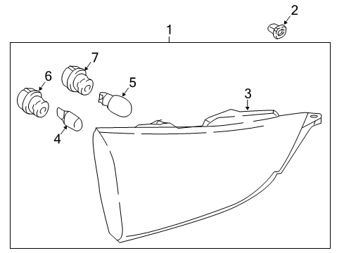 2020 Nissan Rogue Sport Combination Lamp Assy-Rear,LH Diagram for 26555-6MR5A