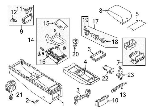 Ashtray Diagram for 68800-AC900