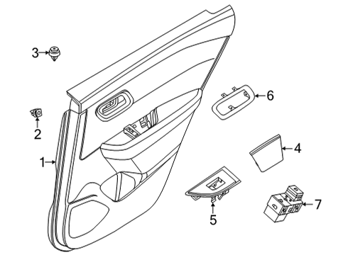 2022 Nissan Rogue Front Door Diagram 4
