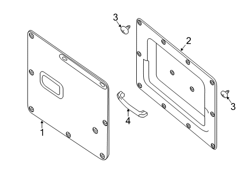 2020 Nissan NV 3500 Interior Trim - Back Door Diagram 2