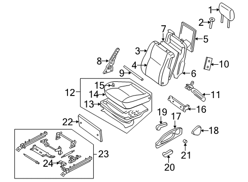 Motor Assembly-Seat Diagram for 87342-AR061
