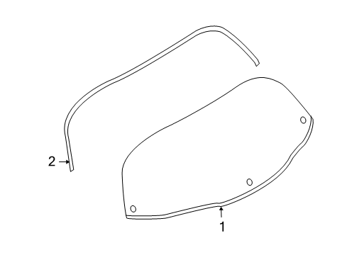 Glass - Back Do Diagram for 90300-CG025